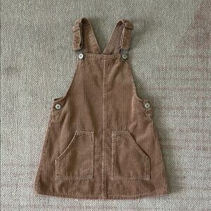 Corduroy overall dress